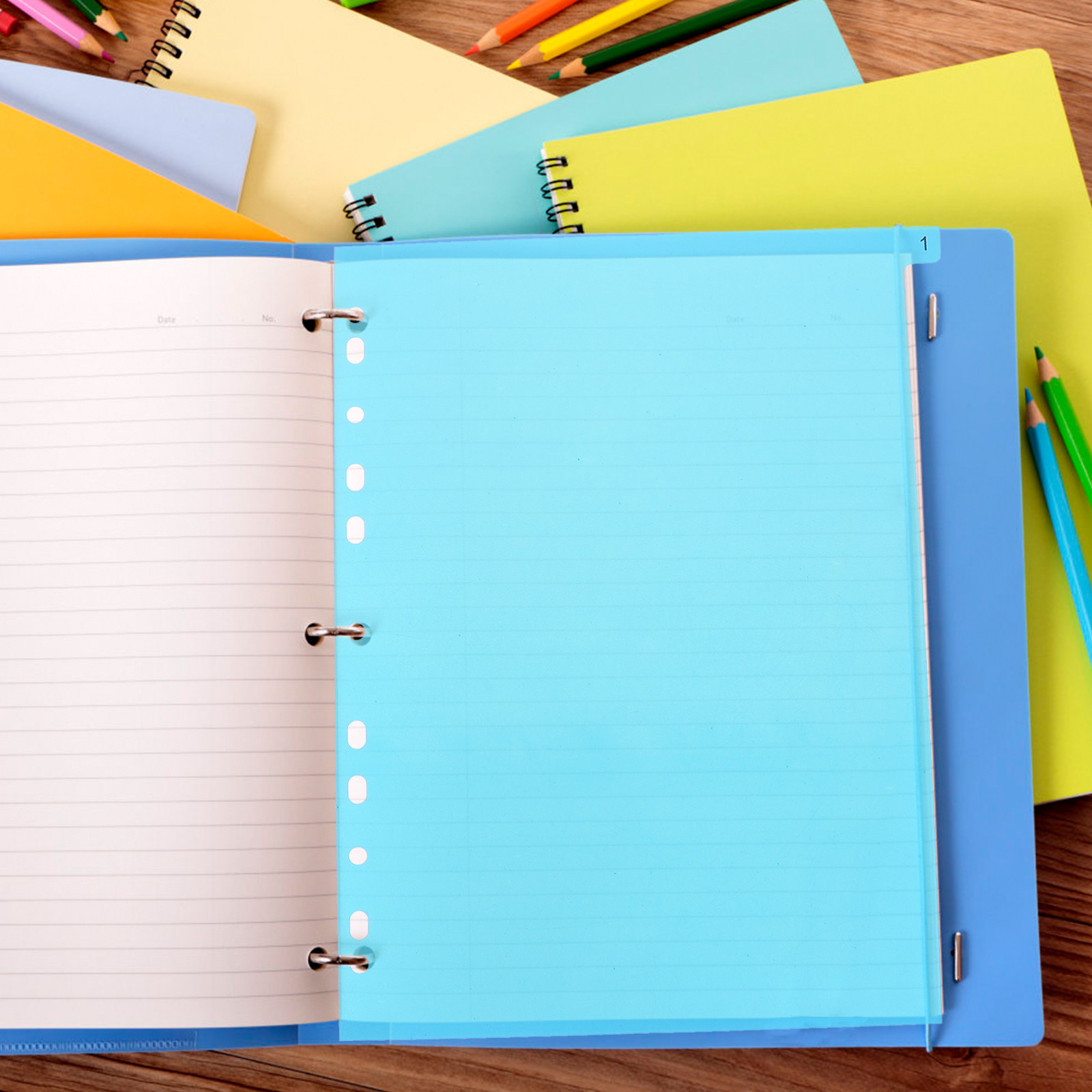 5Pcs Binder Dividers Colorful  - Tab Divider A4 评论和价格