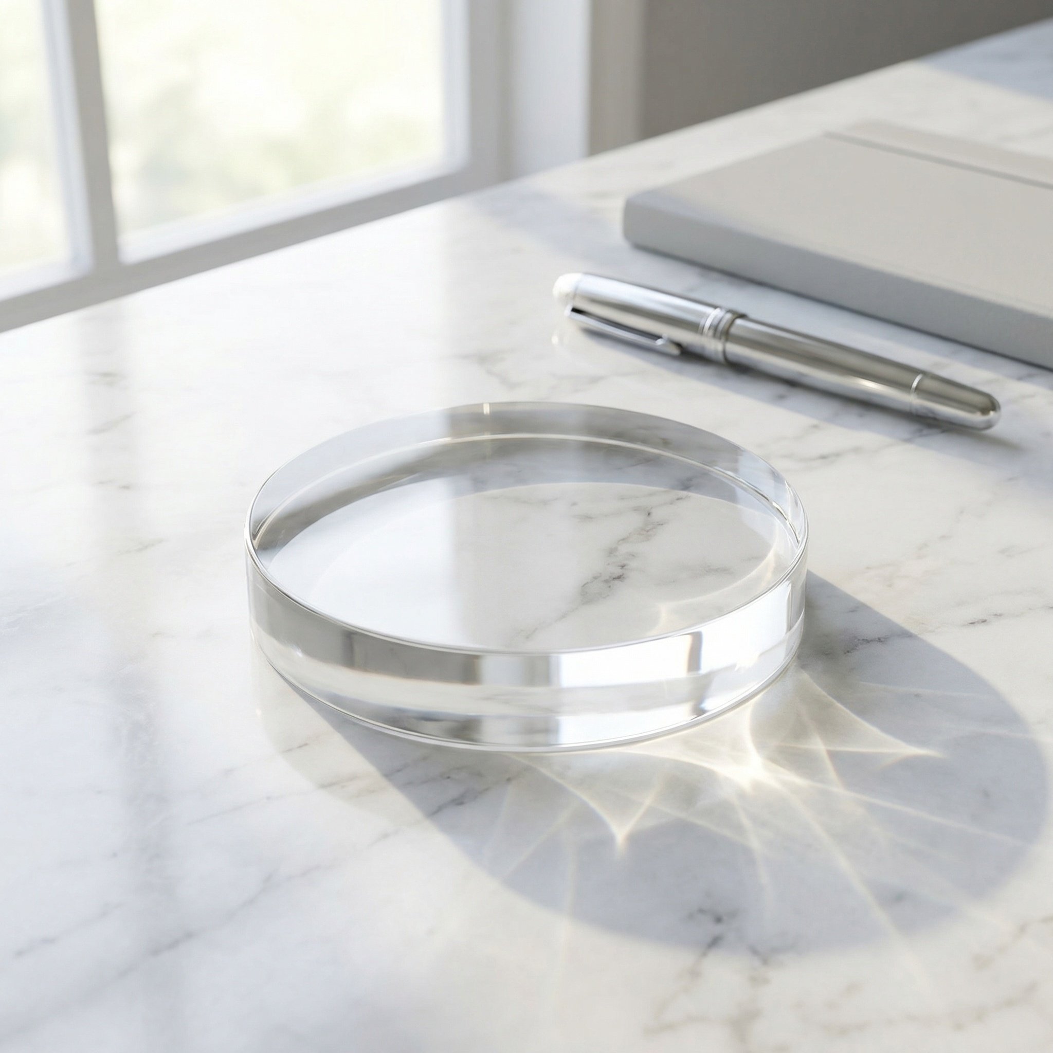 3.15 Inch Round Clear Glass Pa - Book Weight Glass 评论和价格