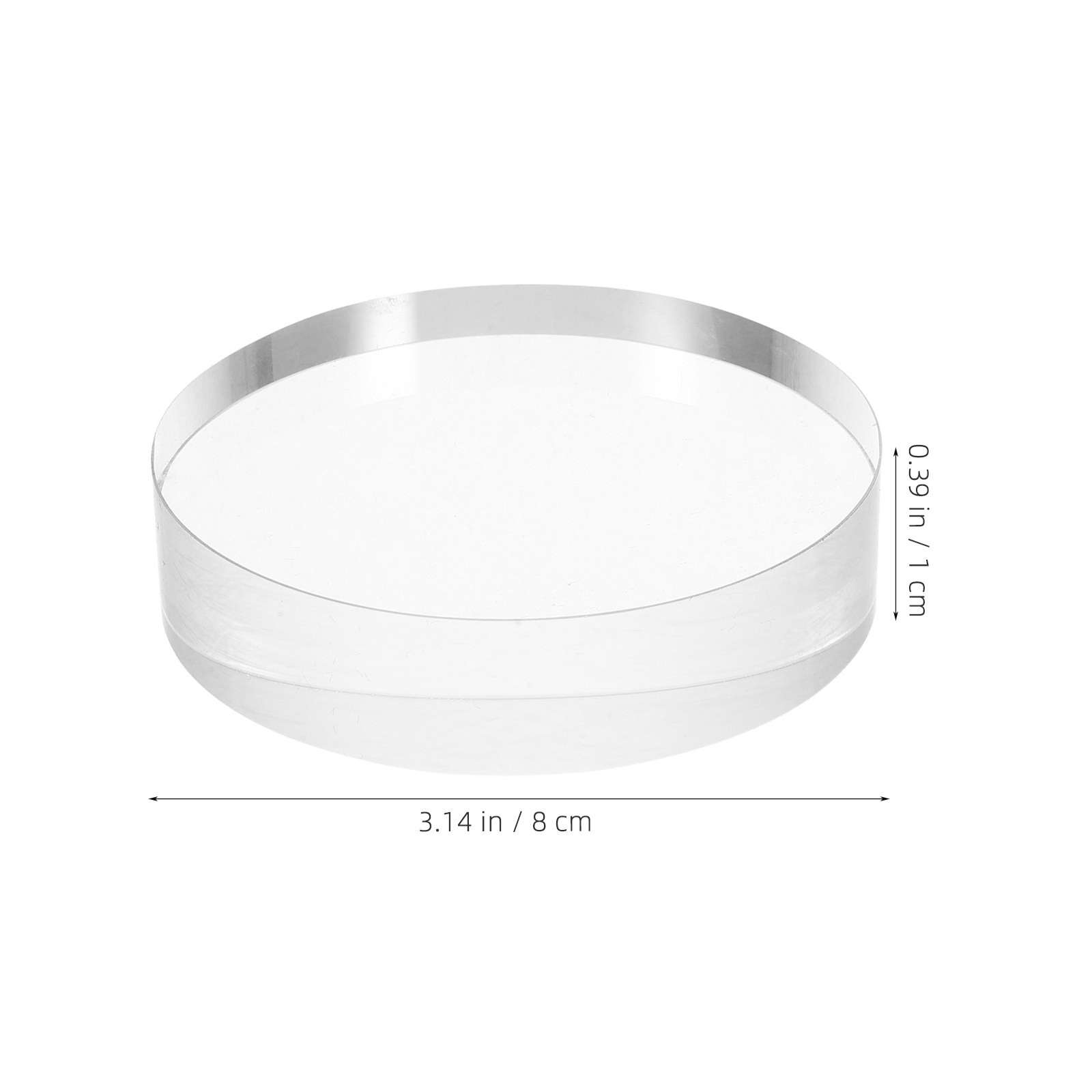 3.15 Inch Round Clear Glass Pa - Book Weight Glass 评论和价格