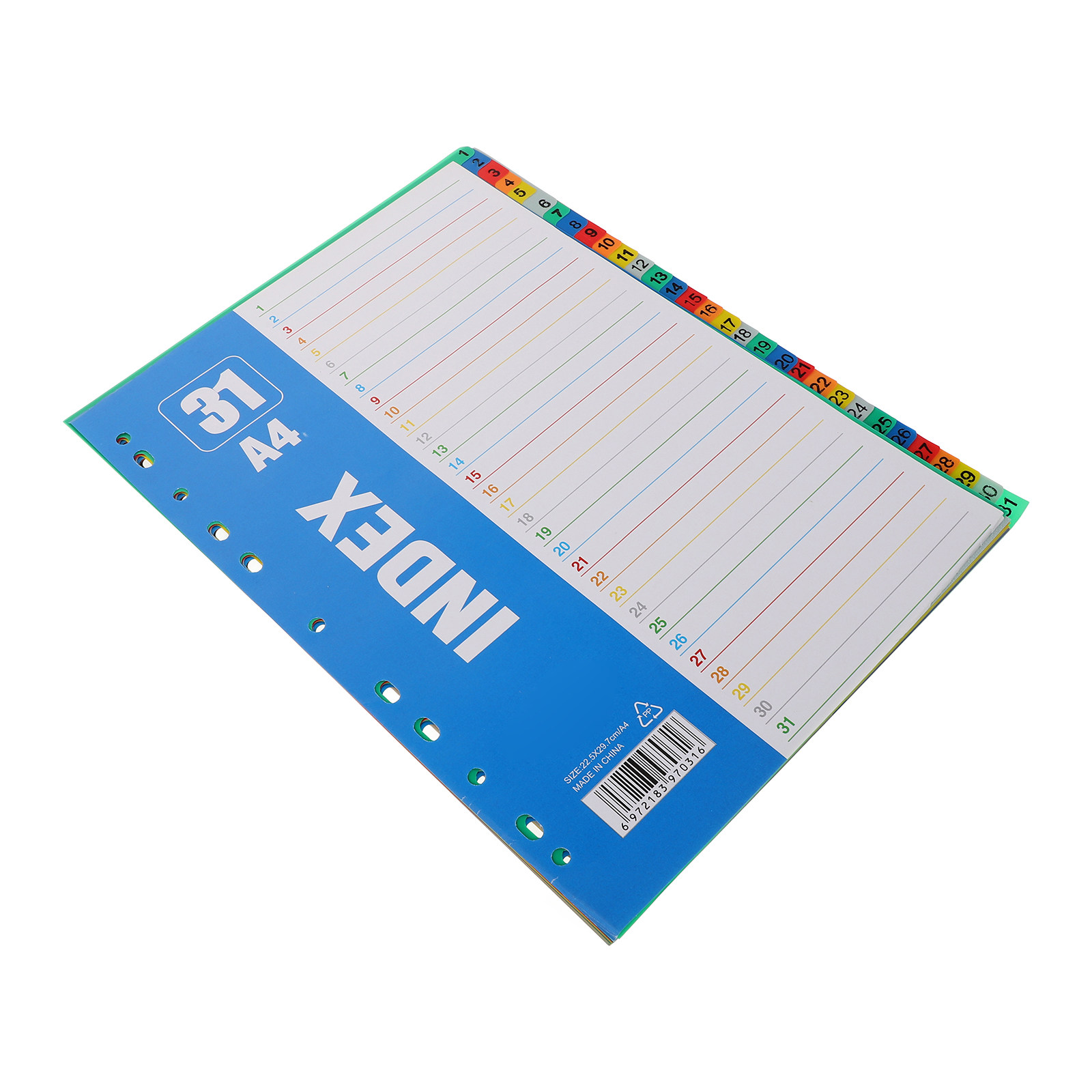 1Set Number Index Page A4 11-H - Tab Divider A4 评论和价格