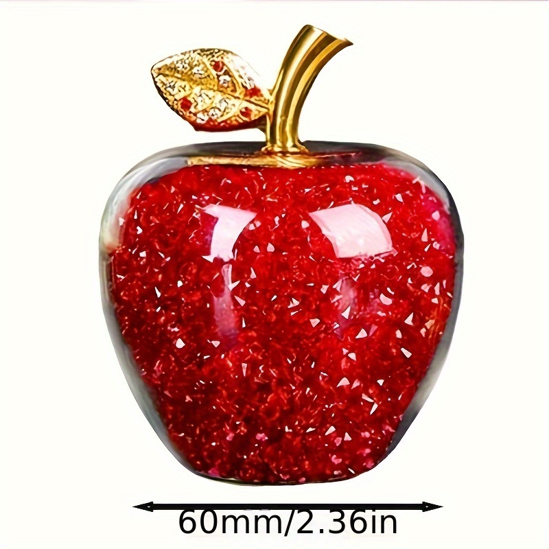 Colors Crystal Apple Paperweig - Paper Weight Crystal 评论和价格