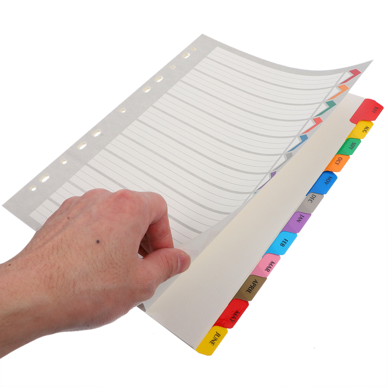12Sheets Index Binder Dividers - Tab Divider A4 评论和价格